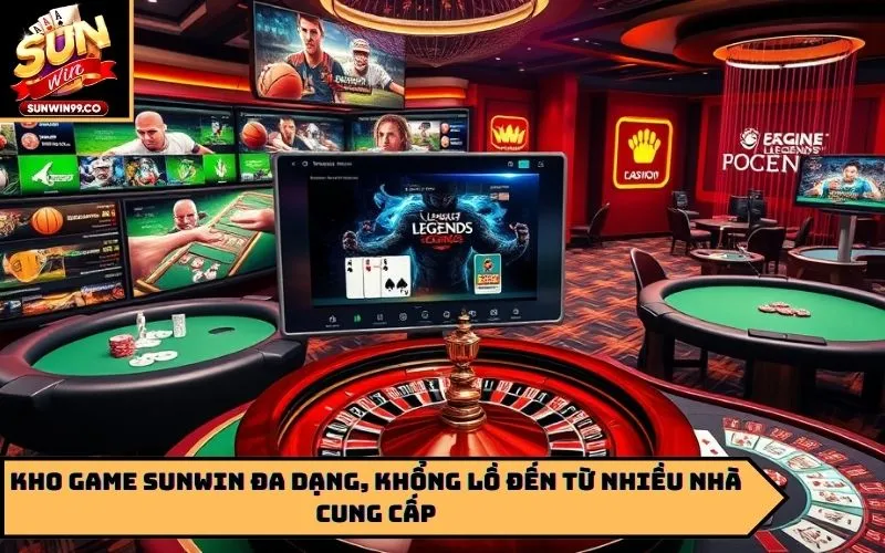 Kho game Sunwin đa dạng, khổng lồ đến từ nhiều nhà cung cấp