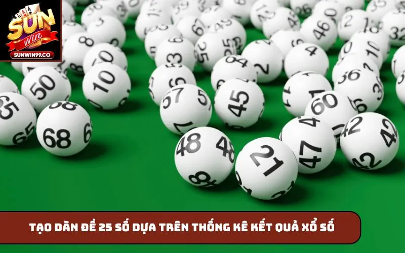 Tạo dàn đề 25 số dựa trên thống kê kết quả xổ số